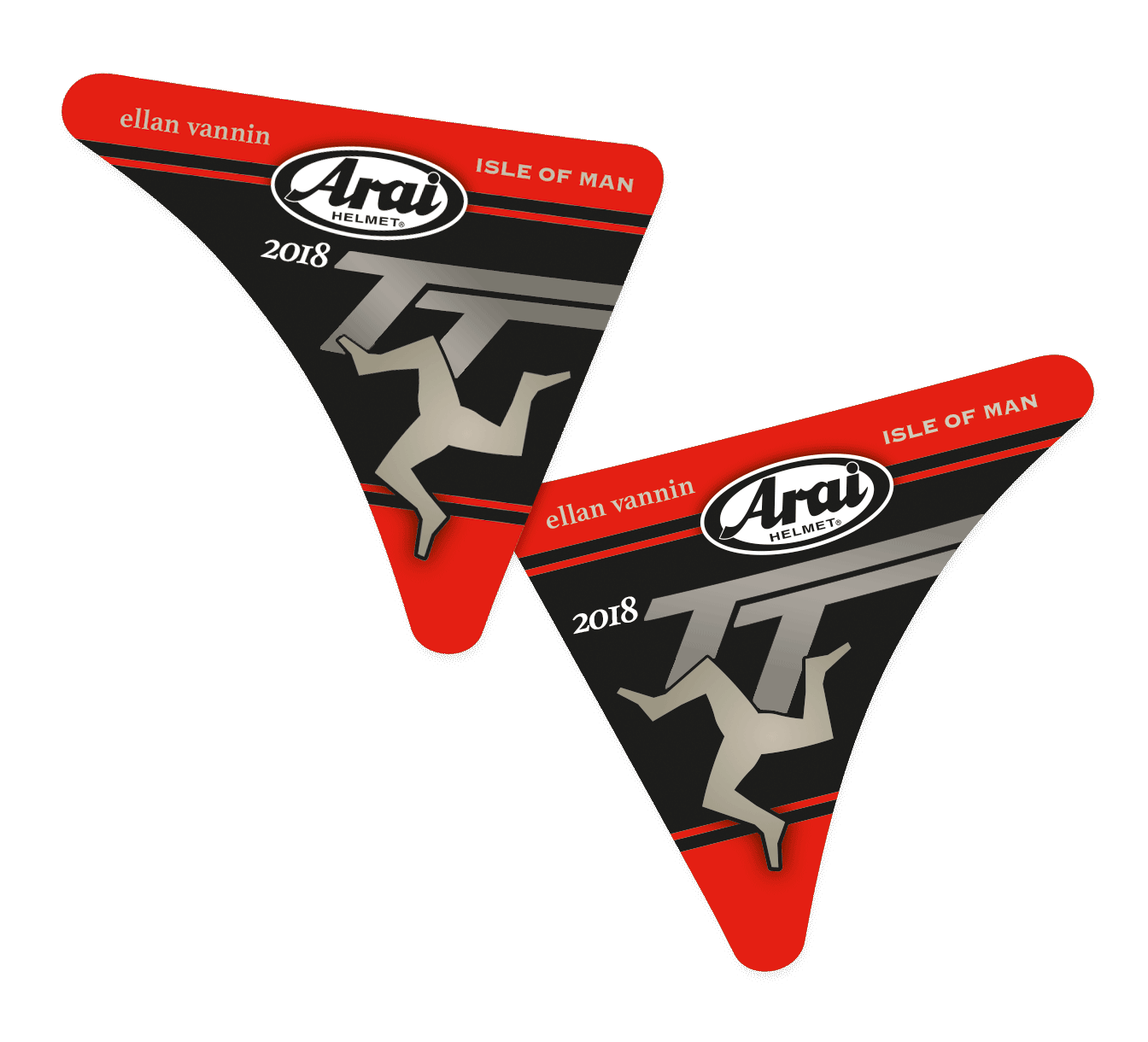 Isle of man TT 2018 Visor stickers